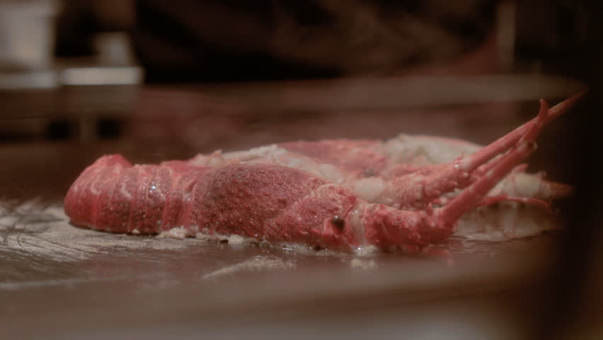 Restaurant Kitchen Video red lobster cooking hot plate restaurant kitchen preparation fresh Restaurant Kitchen Video red lobster cooking hot plate restaurant kitchen preparation fresh