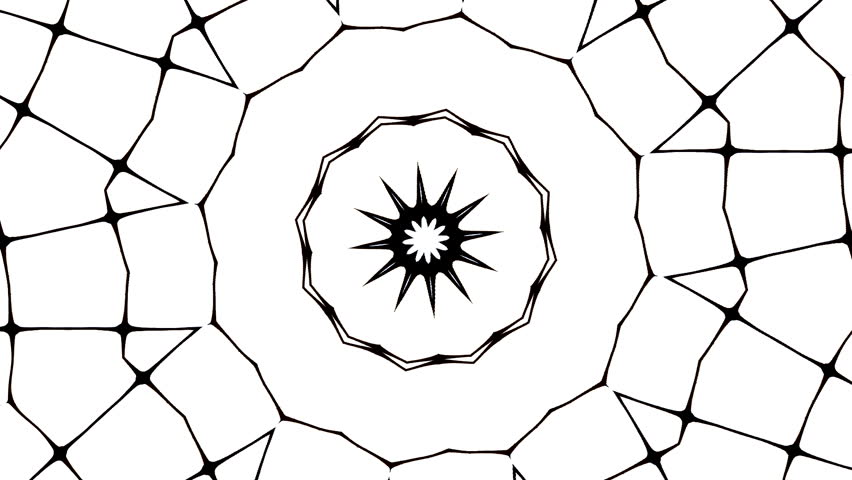 Black and White Patterns Stock Footage Video