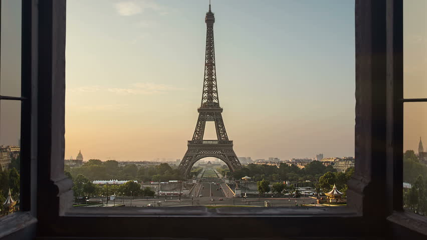 Unusual View of the Eiffel Stock Footage Video (100% ...