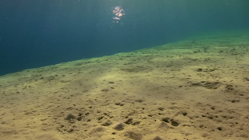 Sandy Ocean Floor With Reflections Stock Footage Video 100