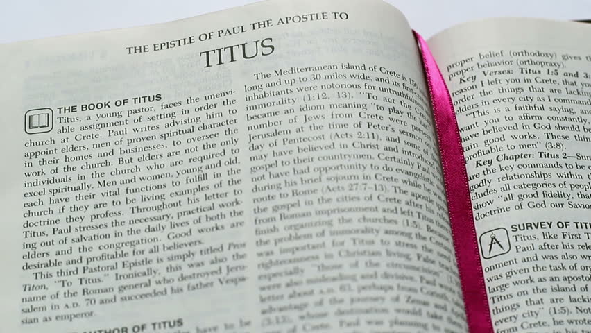 Header of epistle